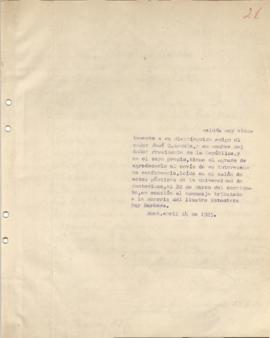 Respuesta al Sr. José G. Antuña