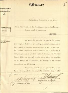 Invitación de la Comisión Nacional de Educación Física