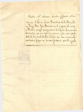 Tarjeta de felicitaciones del Sr. Rufino M. Larrosa