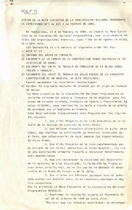 Acta Nº 22