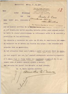 Carta de particular solicitando colaboración.