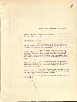 Nota dirigida al Dr. Alberto Palomeque