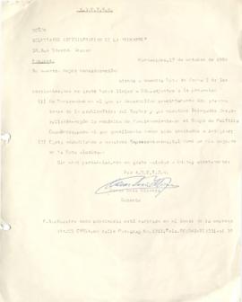 Cartas y memorando de ANETRA (Asociación Nacional de Empresas de Transporte Carretero)