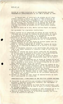 Acta Nº 10