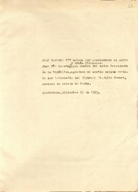 Nota de agradecimiento