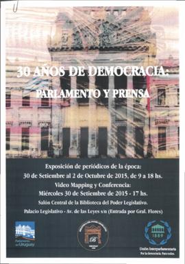 30 años de Democracia: Parlamento y Prensa