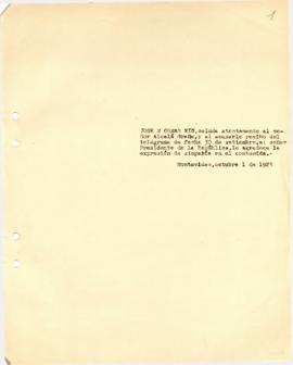 Nota dirigida al Sr. Alcalá Graña