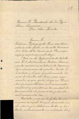 Solicitud particular