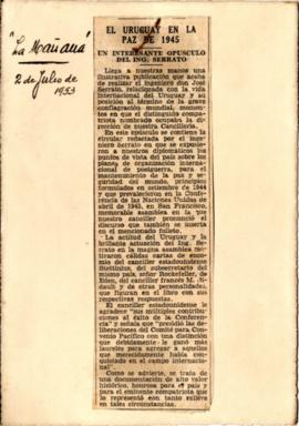 El Uruguay en la Paz de 1945