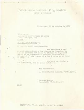 Carta a la Asociación de Cultivadores de Arroz