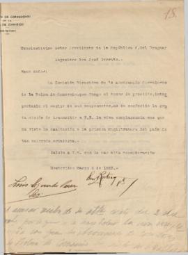 Carta de la Asociación Corredores de la Bolsa de Comercio