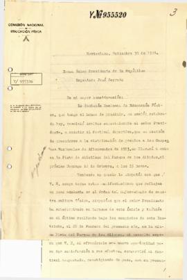 Invitación de la Comisión Nacional de Educación Física