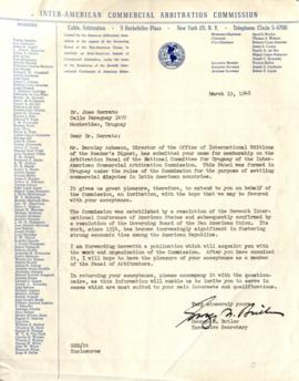Invitación de la Comisión de arbitraje Comercial Inter-americana