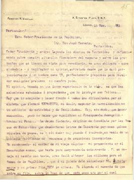 Carta sobre situación financiera