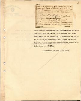 Envio del trabajo "Consideraciones sobre balances Bancarios"