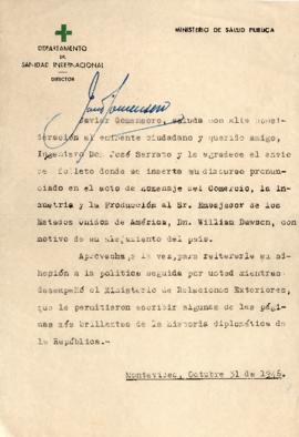 Nota del Ministerio de Salud Pública