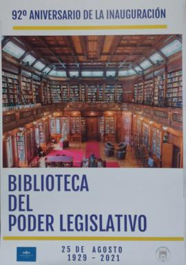 92º Aniversario de la Biblioteca del Poder Legislativo