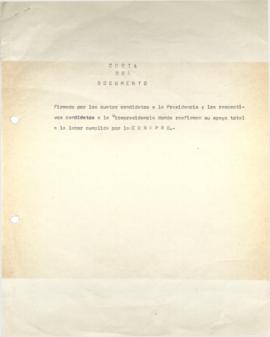 Documento de apoyo a la labor de la CONAPRO