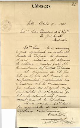 Nota del Claustro de Profesores.