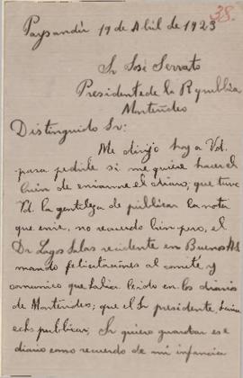 Solicitud particular