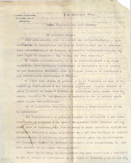 Solicitud del Dr. Liborio Echeverría desde Bruselas