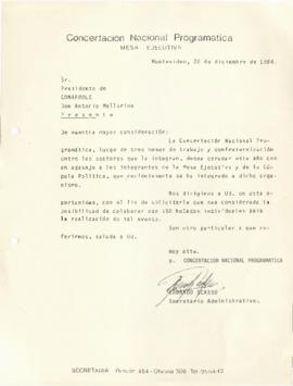 Carta a CONAPROLE