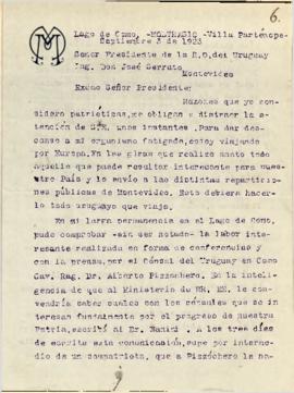 Nota del Sr. Máximo P. Mazzoni