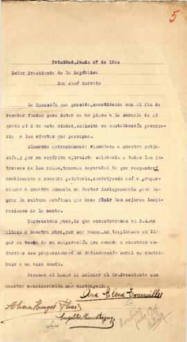 Nota de la escuela Nº2 de Trinidad