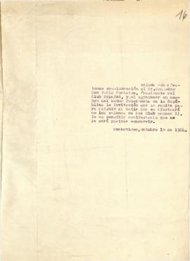 Nota dirigida al Sr. Pablo Fontaina