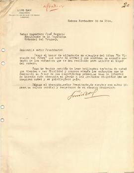 Nota del Sr. Luis Bay