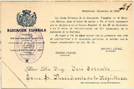 Tarjeta de Asociación Española