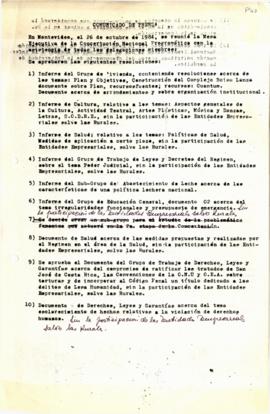 Comunicado de prensa