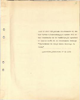 Nota dirigida al Sr. Carlos M. Gurmendez