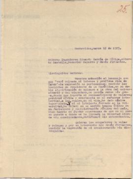 Nota de agradecimiento a colegas.