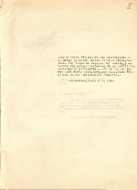 Nota dirigida al Gerente del Banco de Seguros del Estado