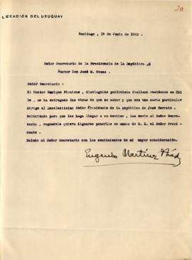 Carta de Legación del Uruguay