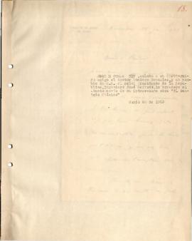 Nota de agradecimiento al Dr. Domingo Gonzalez