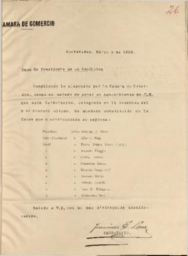 Nota de la Cámara de Comercio.