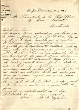 Solicitud particular de la Sra. Carmen M. De Iglesias