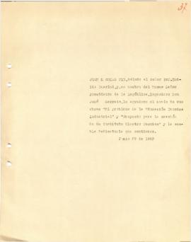 Agradecimiento al Sr. Emilio Guarini