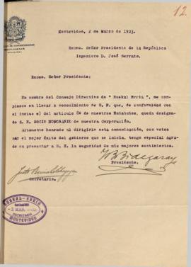 Nota de la Sociedad Euskal Erría.