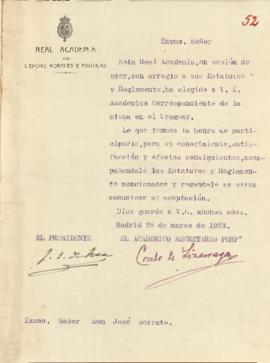 Notas de La Real Academia de Ciencias Morales y Políticas