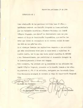 Comunicado del Comité Olímpico Uruguayo