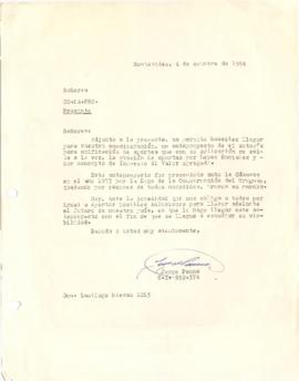 Carta de particular con Anteproyecto de Ley