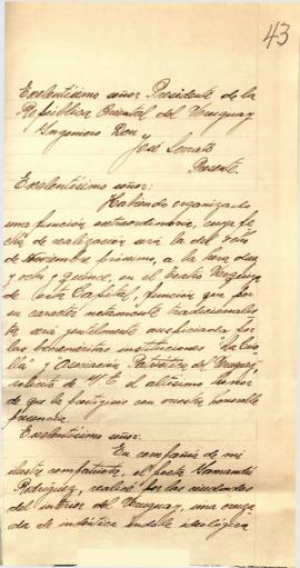 Nota del Sr. Julio D. Rodríguez
