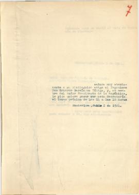 Nota dirigida al Sr. Eduardo García de Zúñiga