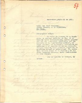 Nota dirigida al Sr. José Richling