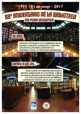 88º Aniversario de la Biblioteca del Poder Legislativo