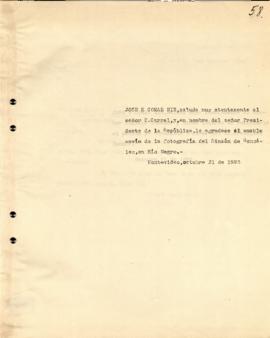 Nota dirigida al Sr. D.Carrel