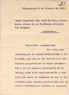 Carta del Sr. Alberto S. Muñoz.